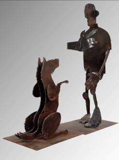 钢板作品《祈》